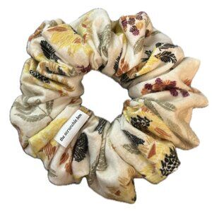 Regular Fall Scrunchie- Sunflower Flannel